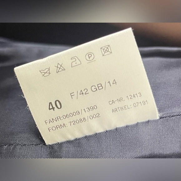 BASLER Weekend- Green and Blue Jacket/Blazer -Gold Details-Leather Trim-Size: 40 - Picture 5 of 6